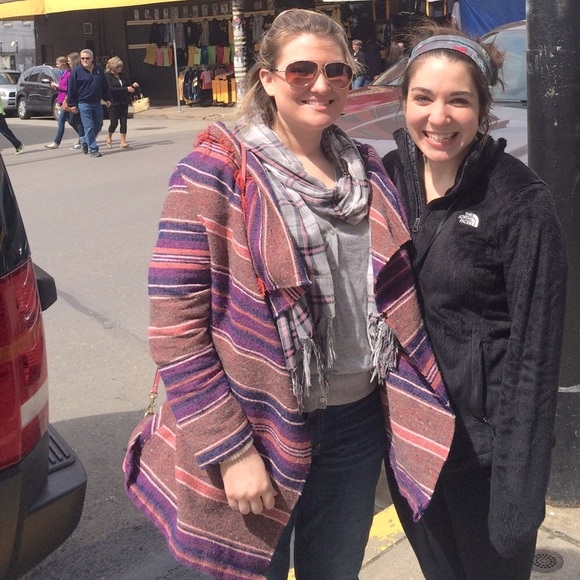 Handmade purple & pink striped jacket 💕💟 - Picture 3 of 14